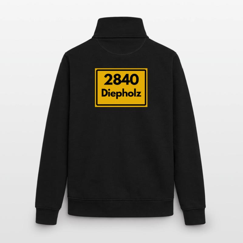 OLD POSTCODE POSTCODE RETRO 2840 DIEPHOLZ – HANSEB Unisex Organic Zip Sweatshirt by Stanley/Stella