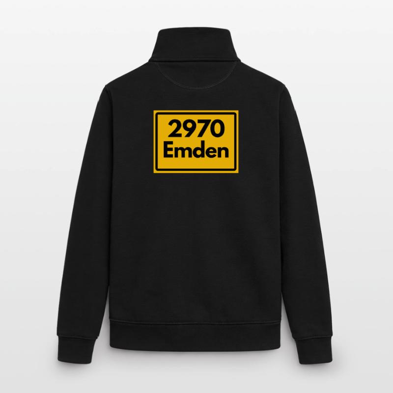ANCIEN CODE POSTAL RÉTRO ⚓ 2970 Emden Moin Moin Sweat zippé unisexe en coton bio Stanley/Stella