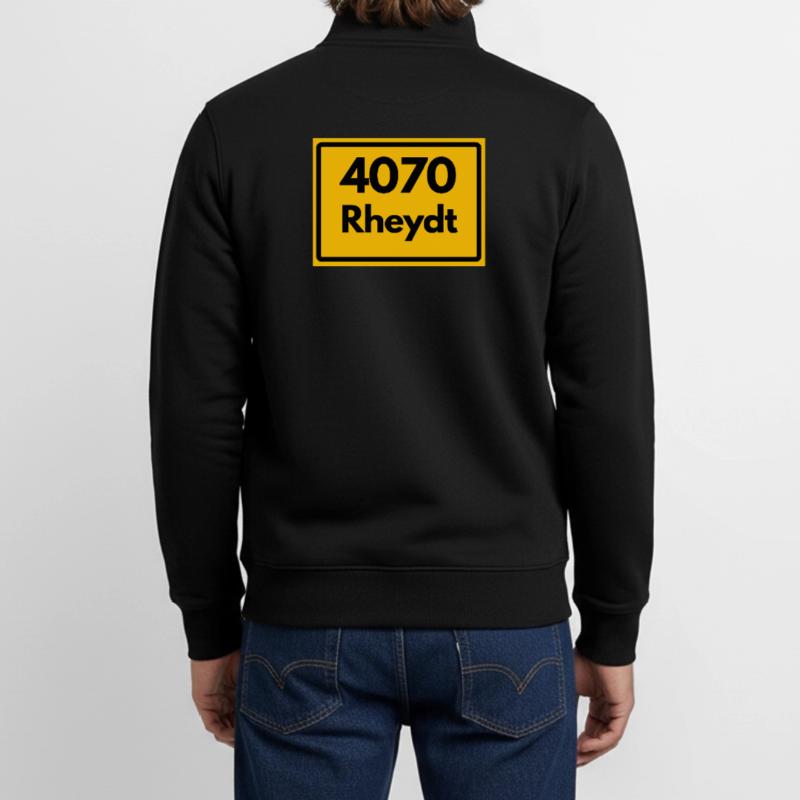 OLD POSTCODE POSTCODE RETRO 4070 RHEYDT – SCHLOSS Unisex Organic Zip Sweatshirt by Stanley/Stella