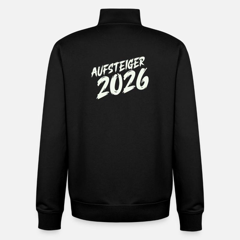 Rising Star 2026 Design - Unisex Organic Zip Sweatshirt by Stanley/Stella - black