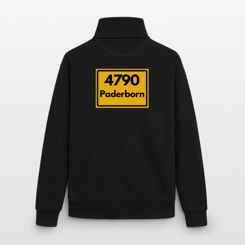 ANCIEN CODE POSTAL RETRO 4790 PADERBORN Sweat zippé unisexe en coton bio Stanley/Stella