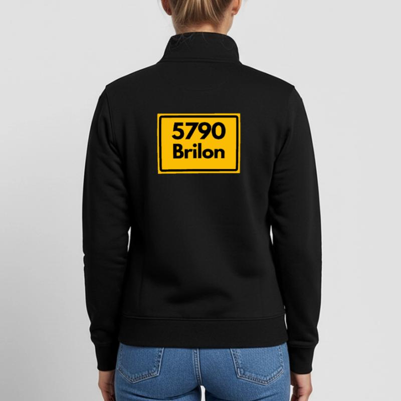 OLD POSTCODE POSTCODE RETRO 5790 BRILON Unisex Organic Zip Sweatshirt by Stanley/Stella