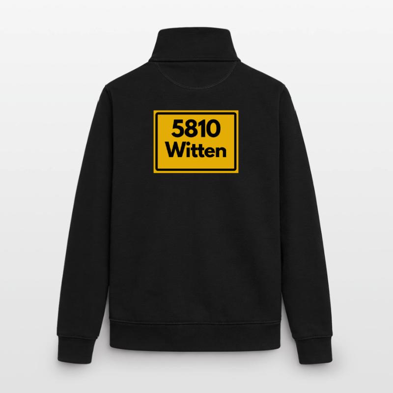 OLD POSTCODE POSTCODE RETRO 5810 WITTEN Unisex Organic Zip Sweatshirt by Stanley/Stella