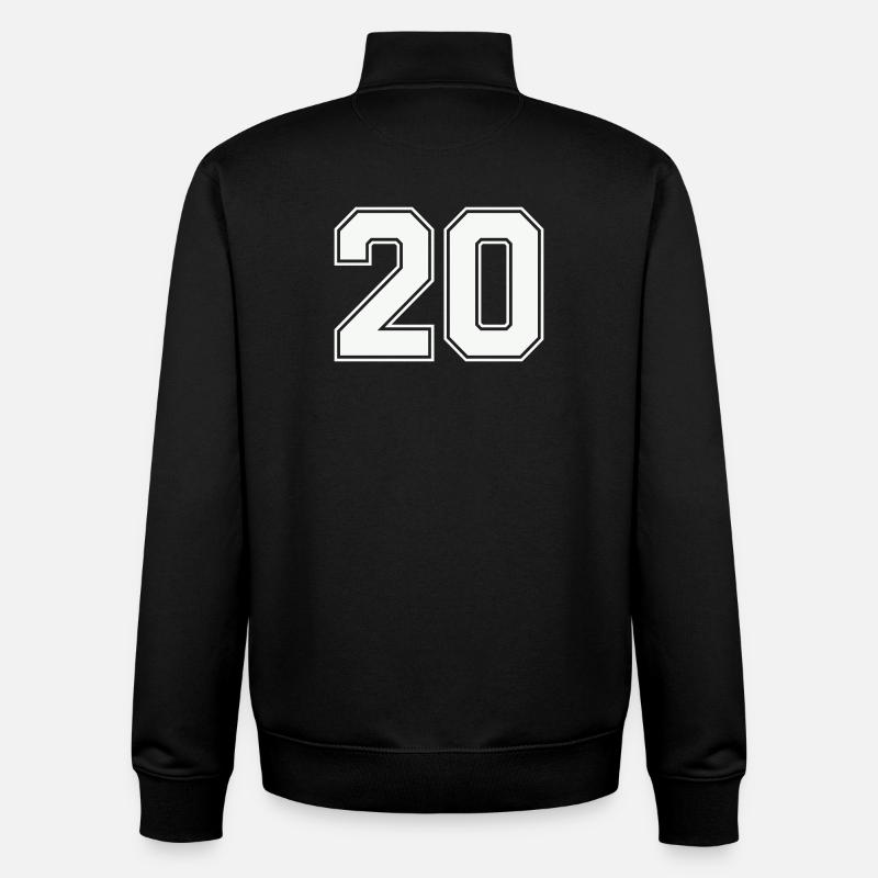 20- - Sweat zippé unisexe en coton bio Stanley/Stella - noir