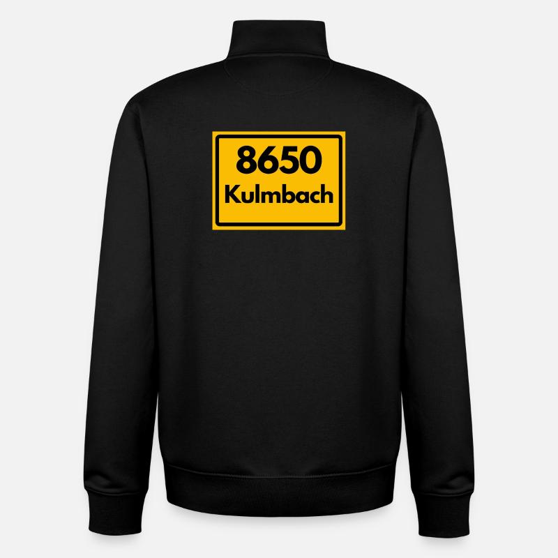 ANCIEN CODE POSTAL 8650 KULMBACH HEIMATSTOLZ - Sweat zippé unisexe en coton bio Stanley/Stella - noir