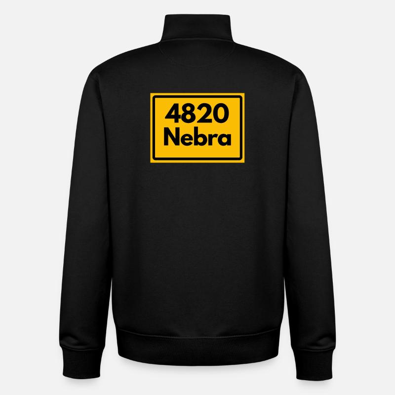 ANCIEN CODE POSTAL 4820 NEBRA HEIMATSTOLZ - Sweat zippé unisexe en coton bio Stanley/Stella - noir