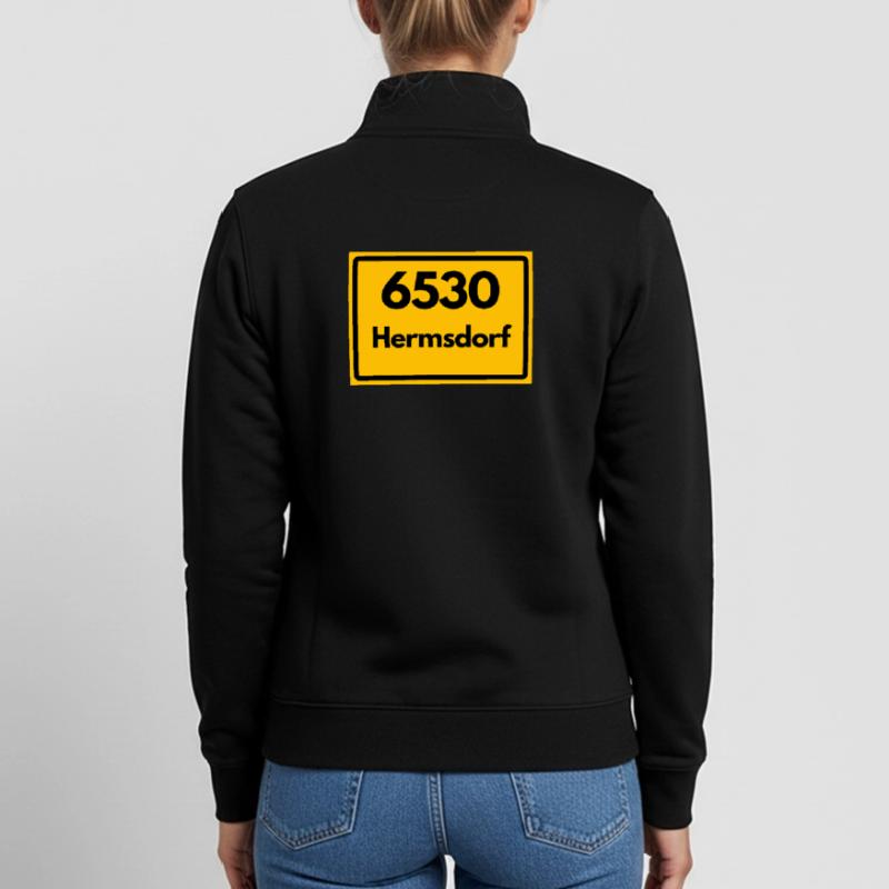 Ancien code postal 6530 Hermsdorf, Thuringe, code postal Sweat zippé unisexe en coton bio Stanley/Stella