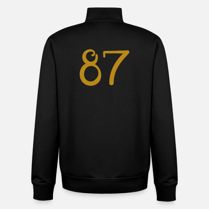 87 - Sweat zippé unisexe en coton bio Stanley/Stella - noir