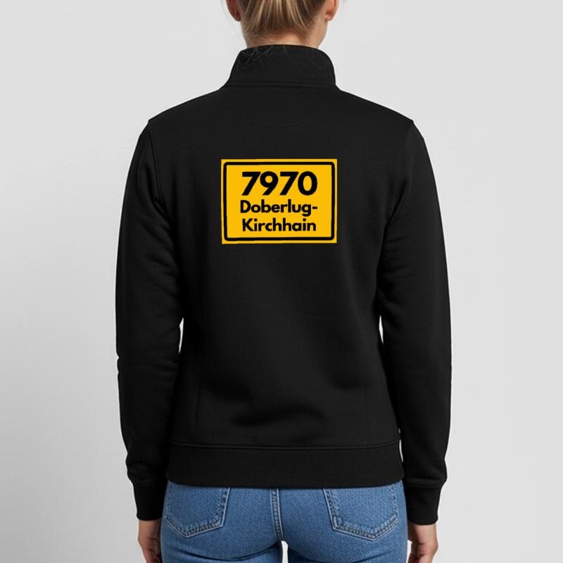 OLD POSTCODE ZIP CODE 7970 DOBERLUG KIRCHHAIN Unisex Organic Zip Sweatshirt by Stanley/Stella