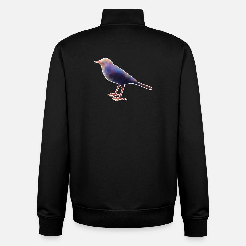 Bergeronnette.1 - Sweat zippé unisexe en coton bio Stanley/Stella - noir
