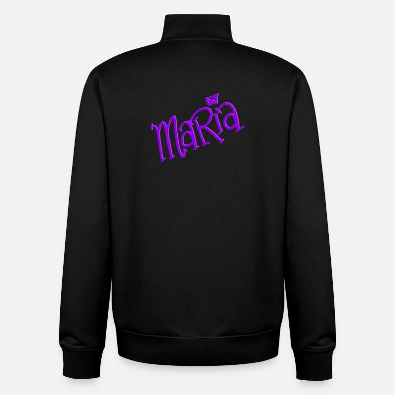 Maria - Sweat zippé unisexe en coton bio Stanley/Stella - noir