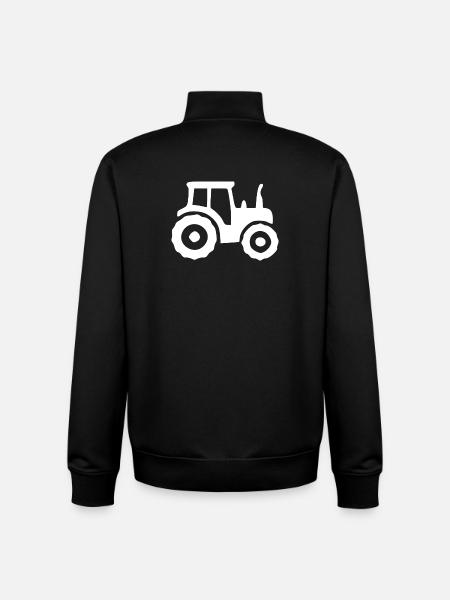 Traktor Landwirtschaft Bauern Geschenk - Unisex Organic Zip Sweatshirt von Stanley/Stella - Schwarz