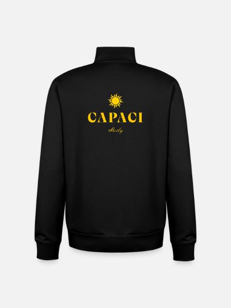Capaci Sicily Sun - Unisex Organic Zip Sweatshirt by Stanley/Stella - black
