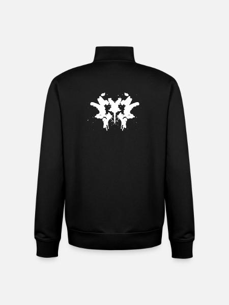 Rorschach - Sweat zippé unisexe en coton bio Stanley/Stella - noir