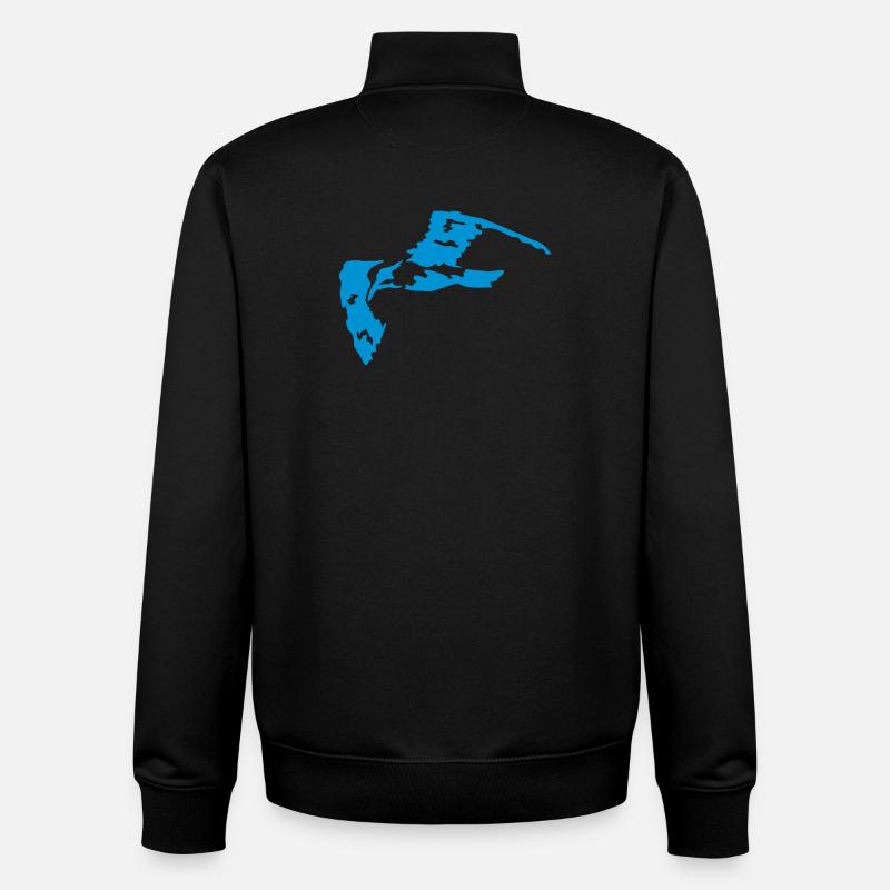 fliegende moewe - Unisex Organic Zip Sweatshirt von Stanley/Stella - Schwarz