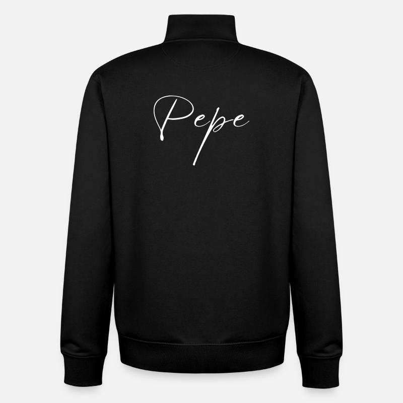 T-shirt Pepe Name cadeau pour hommes - Sweat zippé unisexe en coton bio Stanley/Stella - noir