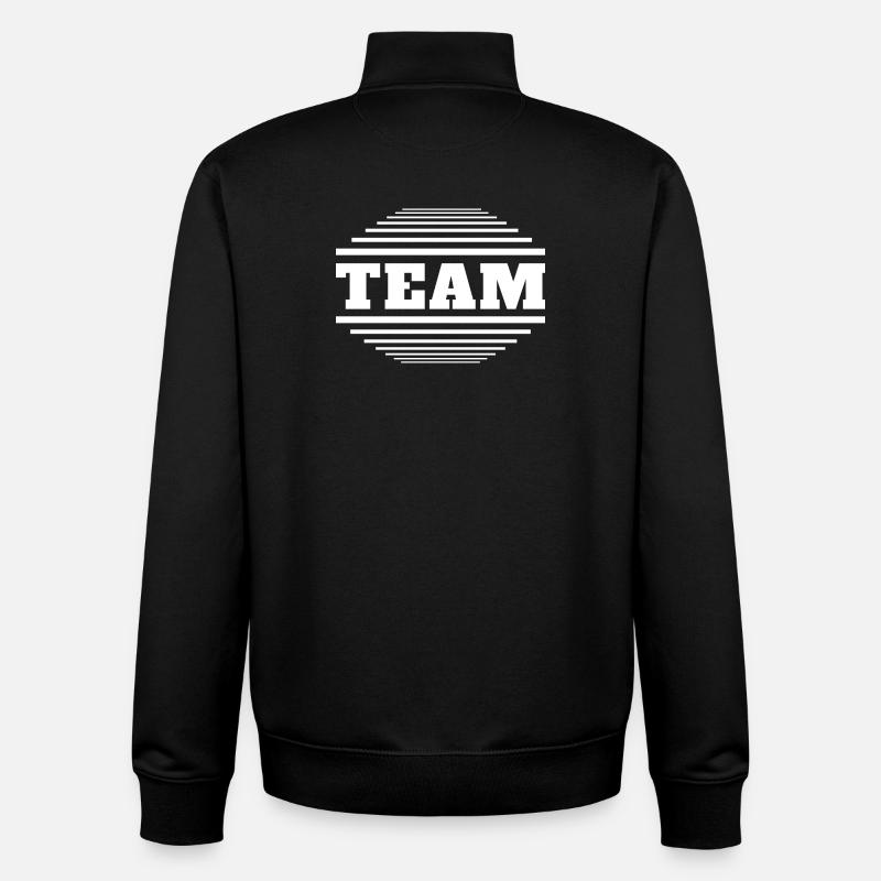 Team - Unisex Organic Zip Sweatshirt von Stanley/Stella - Schwarz