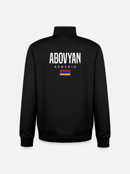 Abovyan, Armenia - Unisex Organic Zip Sweatshirt by Stanley/Stella - black