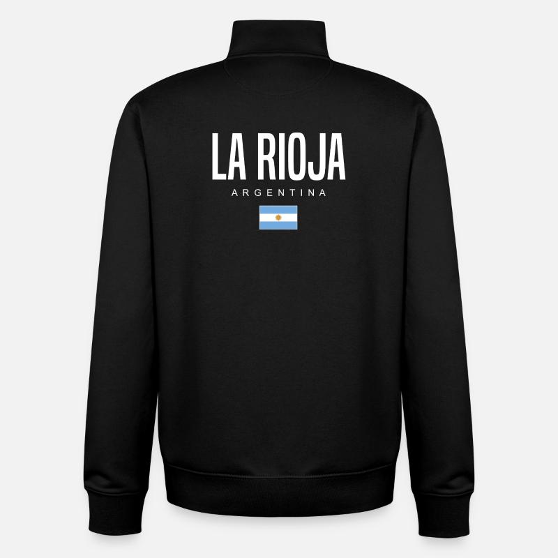 La Rioja Argentine Argentine - Sweat zippé unisexe en coton bio Stanley/Stella - noir