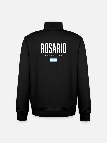 Rosario Argentina Argentinian - Unisex Organic Zip Sweatshirt by Stanley/Stella - black