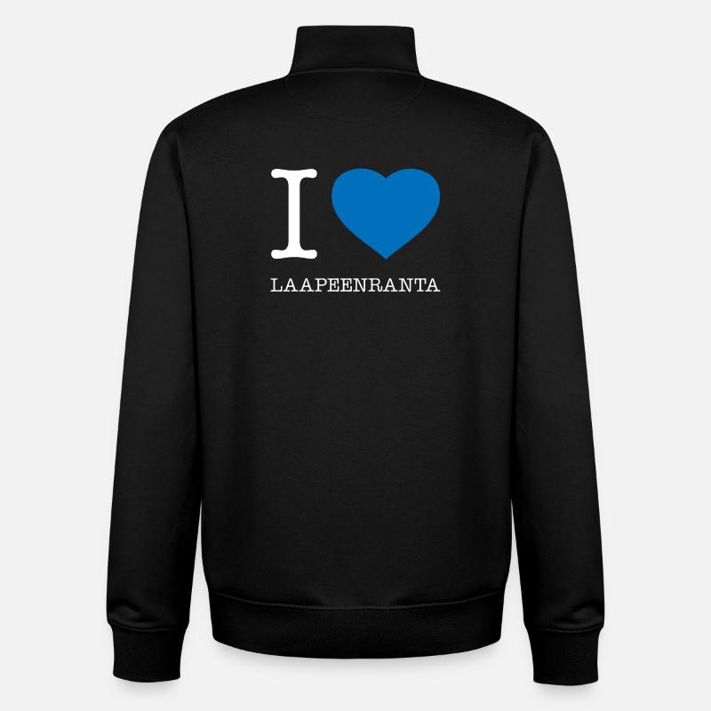 J’adore Laapenranta - Sweat zippé unisexe en coton bio Stanley/Stella - noir