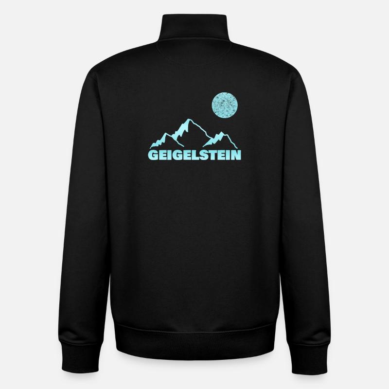 Cadeau pour geigelstein - Sweat zippé unisexe en coton bio Stanley/Stella - noir