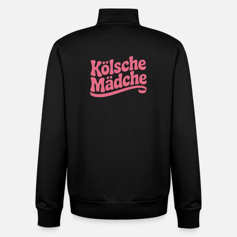 Cologne Filles Carnaval Cologne Filles - Sweat zippé unisexe en coton bio Stanley/Stella - noir