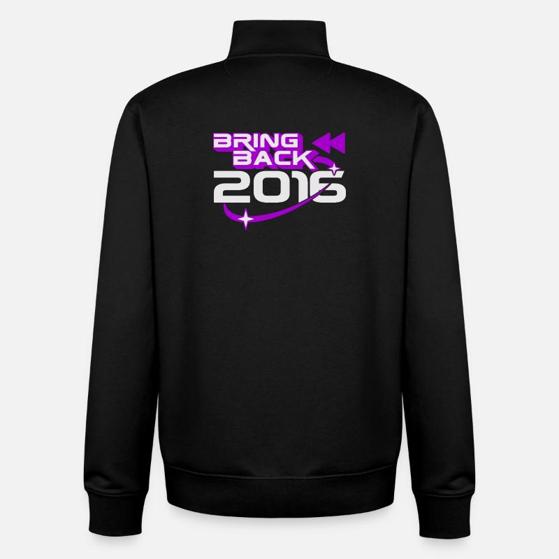 Bring 2016 Throwback Internet-Nostalgie zurück - Unisex Organic Zip Sweatshirt von Stanley/Stella - Schwarz