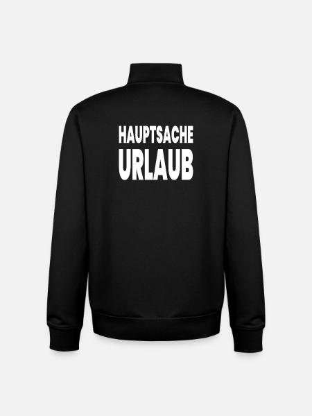 Urlaub - Unisex Organic Zip Sweatshirt von Stanley/Stella - Schwarz