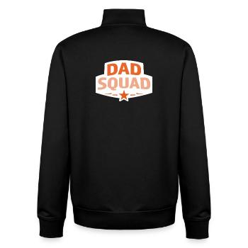 Papa-Squad - Unisex Organic Zip Sweatshirt von Stanley/Stella - Schwarz - Hinten - AI Model Male 185 light (185cm)
