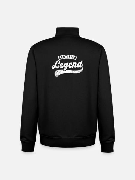 Certified Legend - Unisex Organic Zip Sweatshirt by Stanley/Stella - black