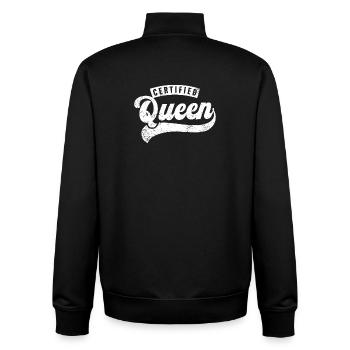 Certified Queen - Unisex Organic Zip Sweatshirt by Stanley/Stella - black - Back - AI Model Male 185 light (185cm)
