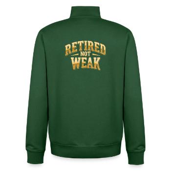 Retraite du bodybuilding pour Gym Men Fitness - Sweat zippé unisexe en coton bio Stanley/Stella - vert bouteille - Dos - AI Model Male 185 dark (185cm)