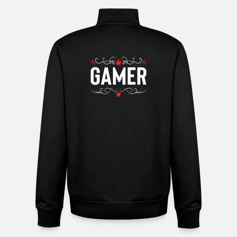 Profession de joueur - Sweat zippé unisexe en coton bio Stanley/Stella - noir