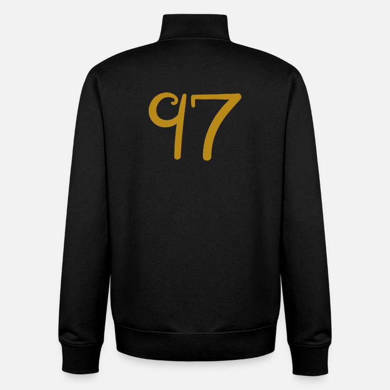 97 - Sweat zippé unisexe en coton bio Stanley/Stella - noir
