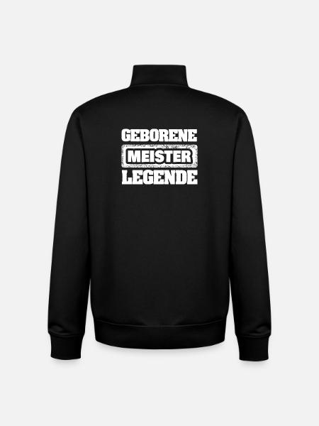 Meister als Legende - Unisex Organic Zip Sweatshirt von Stanley/Stella - Schwarz