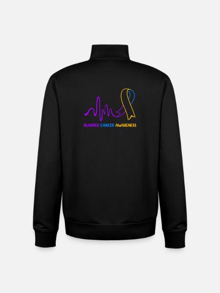 Blasenkrebs Krebs Blase - Unisex Organic Zip Sweatshirt von Stanley/Stella - Schwarz