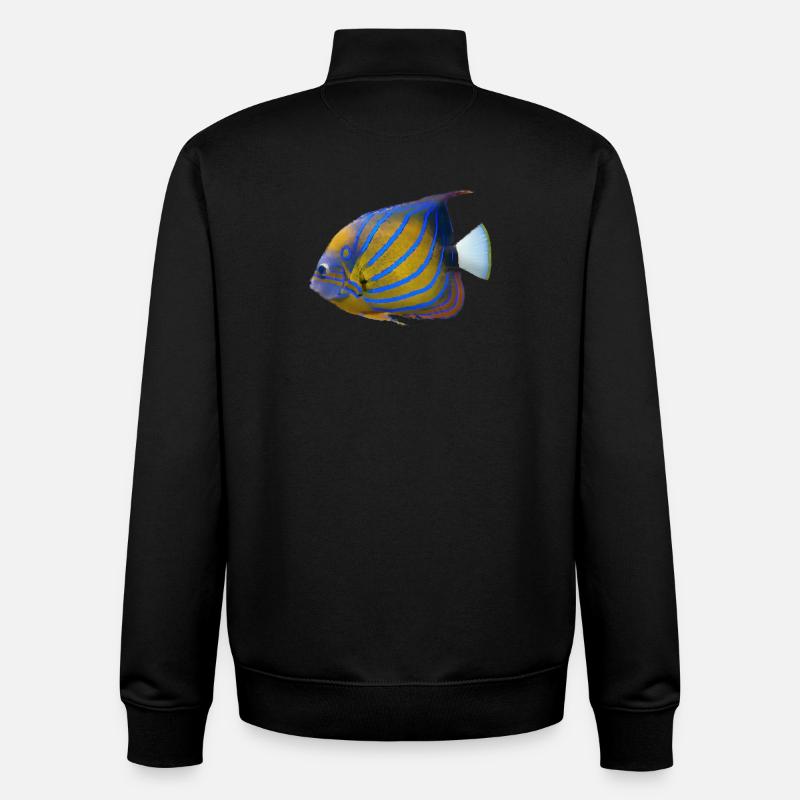 fish tropical - Unisex Organic Zip Sweatshirt von Stanley/Stella - Schwarz