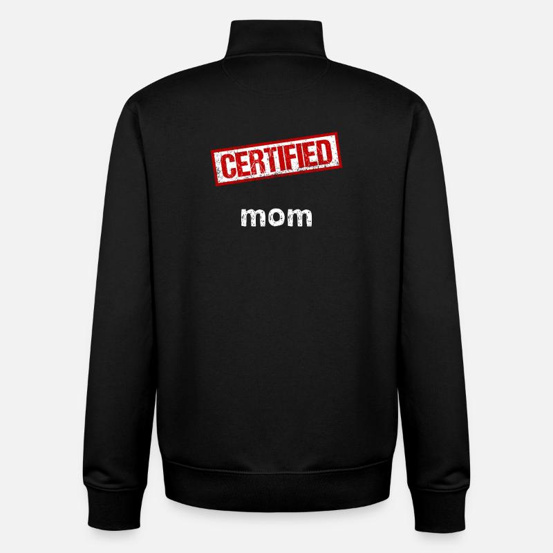 Maman - Sweat zippé unisexe en coton bio Stanley/Stella - noir