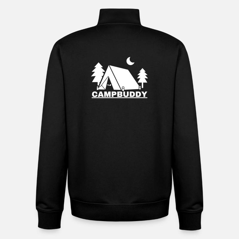 CampBuddy - Unisex Organic Zip Sweatshirt von Stanley/Stella - Schwarz
