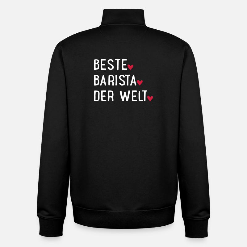 Beste Barista - Unisex Organic Zip Sweatshirt von Stanley/Stella - Schwarz
