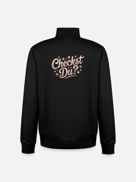Checkst Du - Funny Memes - Unisex Organic Zip Sweatshirt von Stanley/Stella - Schwarz