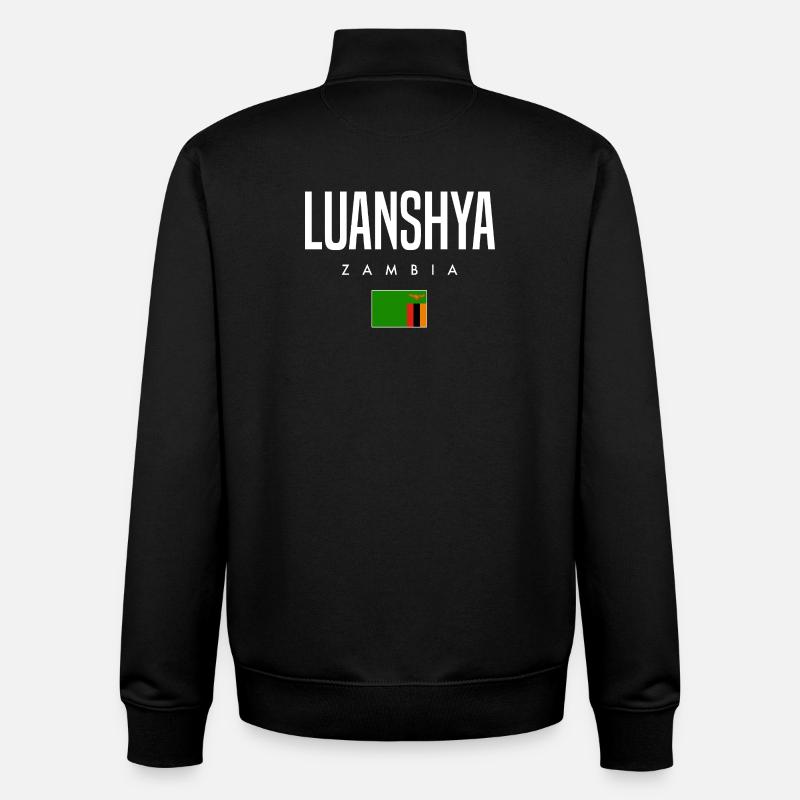 Luanshya Sambia - Unisex Organic Zip Sweatshirt von Stanley/Stella - Schwarz