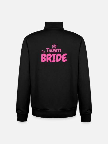 Team Bride JGA - Unisex Organic Zip Sweatshirt by Stanley/Stella - black