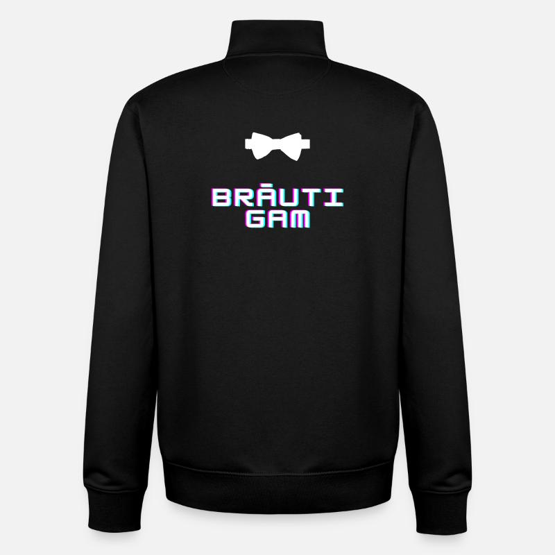 Bräutigam - Unisex Organic Zip Sweatshirt von Stanley/Stella - Schwarz