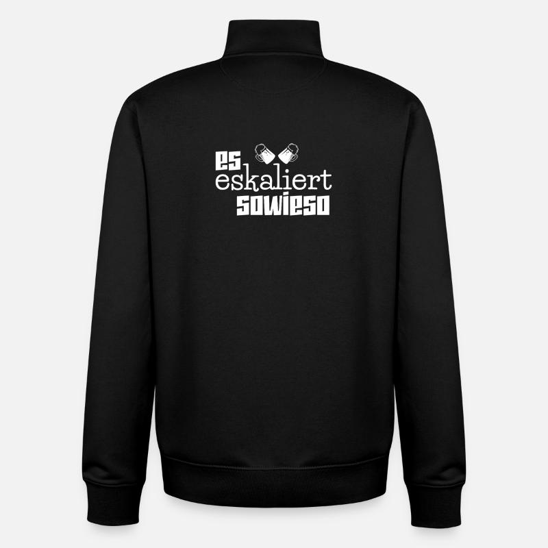 Dirndl  Lederhosen Ersatz - Unisex Organic Zip Sweatshirt von Stanley/Stella - Schwarz