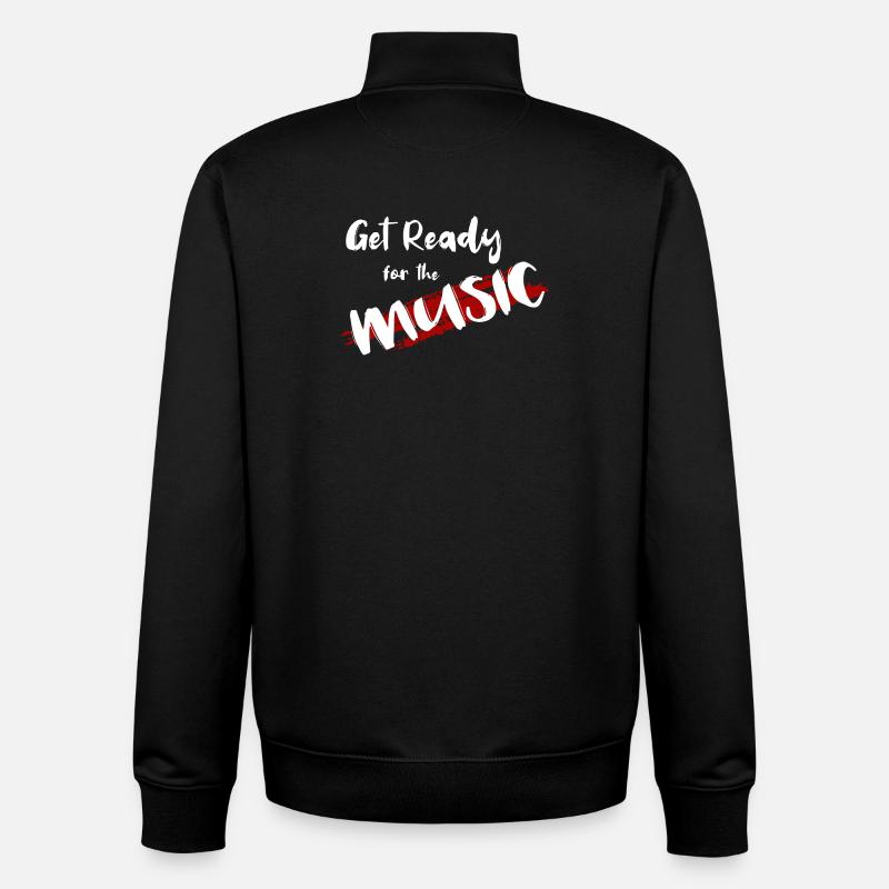 Get Ready - Unisex Organic Zip Sweatshirt von Stanley/Stella - Schwarz