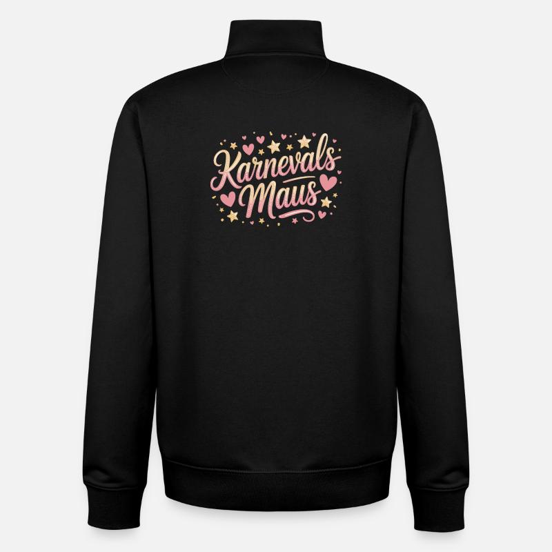 Carnival Mouse Cologne Carnival Mouse - Unisex Organic Zip Sweatshirt by Stanley/Stella - black