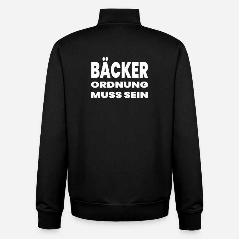 Baker - Unisex Organic Zip Sweatshirt by Stanley/Stella - black