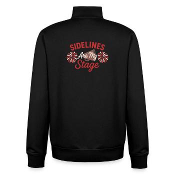 Cheer Mom Club Geschenk - Unisex Organic Zip Sweatshirt von Stanley/Stella - Schwarz - Hinten - AI Model Male 185 light (185cm)